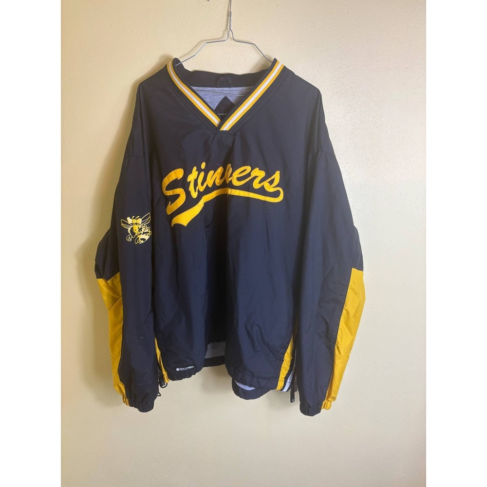 Stingers Windbreaker Pull Over‎ Sports Holloway Size X-Large Jacket Back&Yellow
